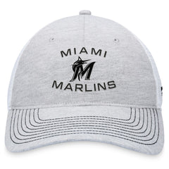 Gray Miami Marlins Fanatics Trucker Adjustable Hat