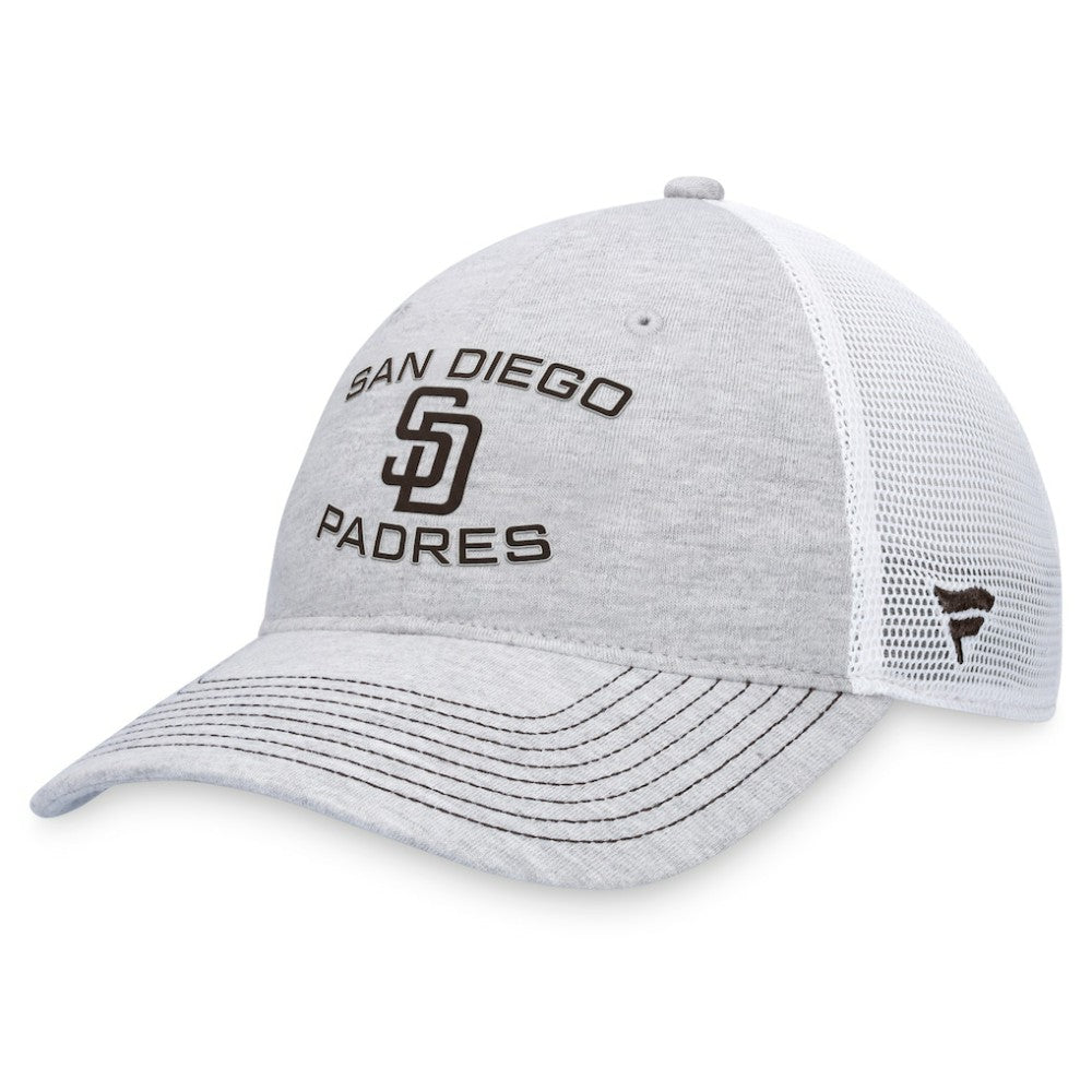 Gray San Diego Padres Fanatics Trucker Adjustable Hat
