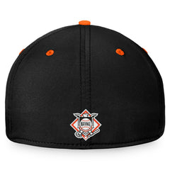 Black/Orange San Francisco Giants Fanatics Stacked Logo Flex Hat