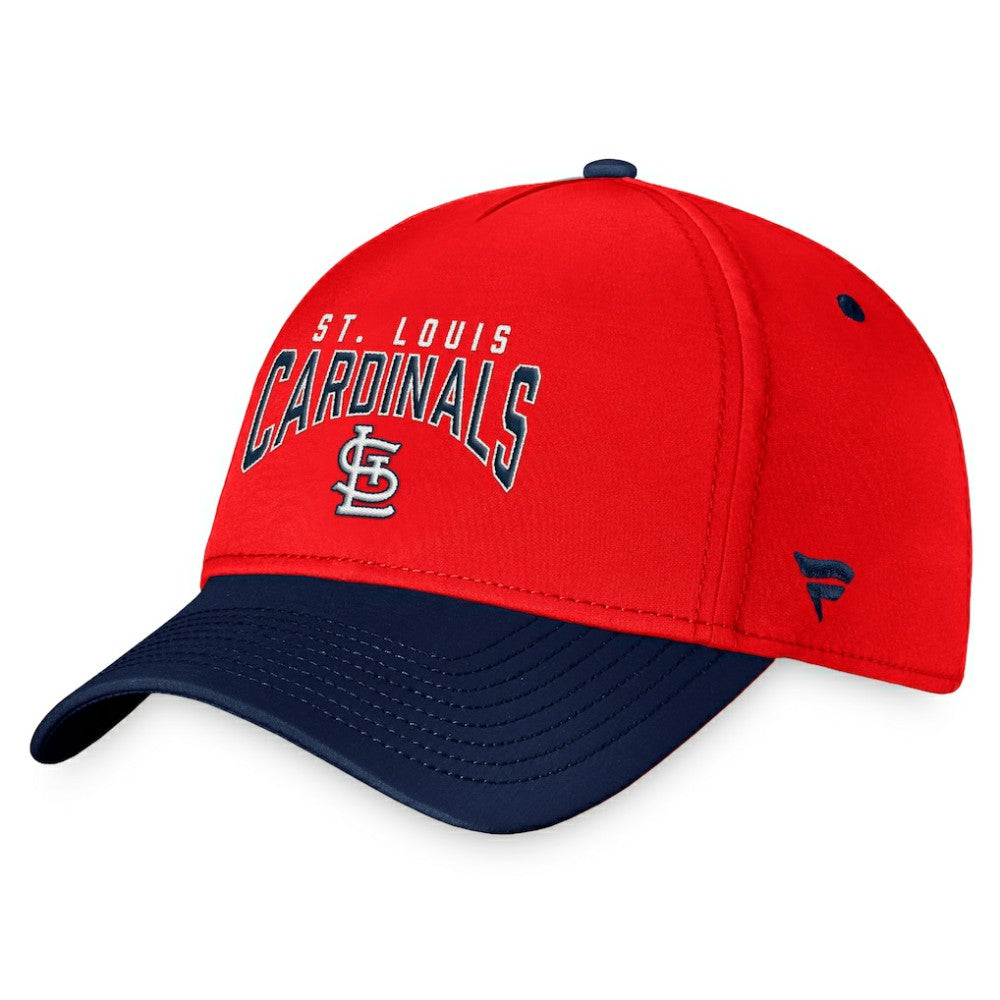 Red/Navy St. Louis Cardinals Fanatics Stacked Logo Flex Hat