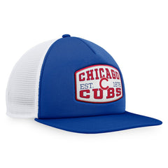 Royal Chicago Cubs Fanatics Foam Front Patch Trucker Snapback Hat