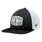 Black Chicago White Sox Fanatics Foam Front Patch Trucker Snapback Hat