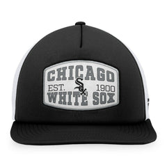 Black Chicago White Sox Fanatics Foam Front Patch Trucker Snapback Hat
