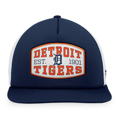 Navy Detroit Tigers Fanatics Foam Front Patch Trucker Snapback Hat