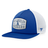 Royal Los Angeles Dodgers Fanatics Foam Front Patch Trucker Snapback Hat