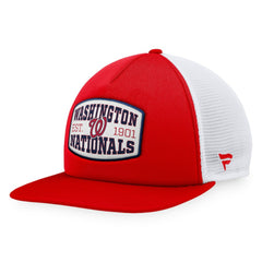 Red Washington Nationals Fanatics Foam Front Patch Trucker Snapback Hat
