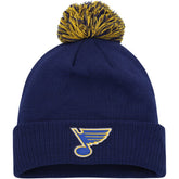 NHL St. Louis Blues adidas COLD.RDY Cuffed Knit Hat with Pom