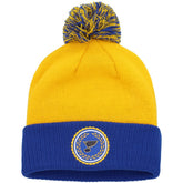 NHL St. Louis Blues adidas Women's Laurel Cuffed Knit Hat with Pom