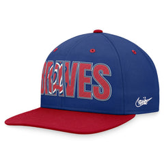 Royal Atlanta Braves Nike Cooperstown Collection Pro Snapback Hat