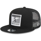 Black Chicago White Sox New Era Scratch Squared Trucker 9FIFTY Snapback Hat