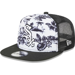 White/Black Chicago White Sox New Era Vacay 2.0 A-Frame Trucker 9FIFTY Snapback Hat