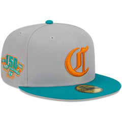 Gray/Teal Cincinnati Reds New Era 59FIFTY Fitted Hat