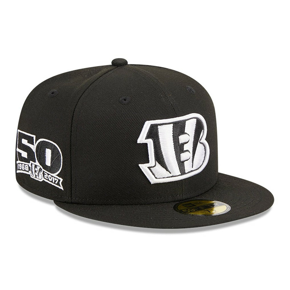 Main Patch 59FIFTY Fitted Hat - Cincinnati Bengals Hats