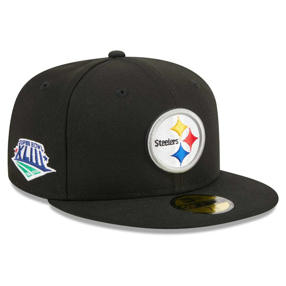 Main Patch 59FIFTY Fitted Hat - Pittsburgh Steelers Hats