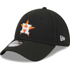 Black Houston Astros New Era Logo 39THIRTY Flex Hat