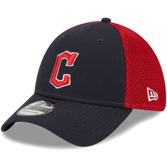 Navy Cleveland Guardians New Era Team Neo 39THIRTY Flex Hat