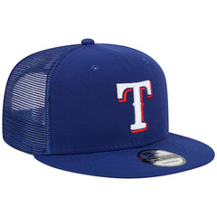 Royal Texas Rangers New Era Team Color Trucker 9FIFTY Snapback Hat