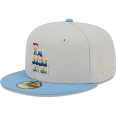 Natural Los Angeles Dodgers New Era Beach Front 59FIFTY Fitted Hat