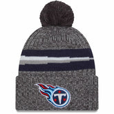 2023 Sideline Sport Cuffed Pom Knit Hat - Tennessee Titans Hats