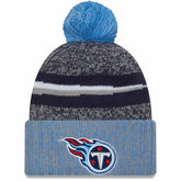 2023 Sideline Sport Cuffed Pom Knit Hat - Tennessee Titans Hats