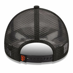 White/Black San Francisco Giants New Era Stacked A-Frame Trucker 9FORTY Adjustable Hat
