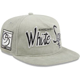 Gray Chicago White Sox New Era Corduroy Golfer Adjustable Hat