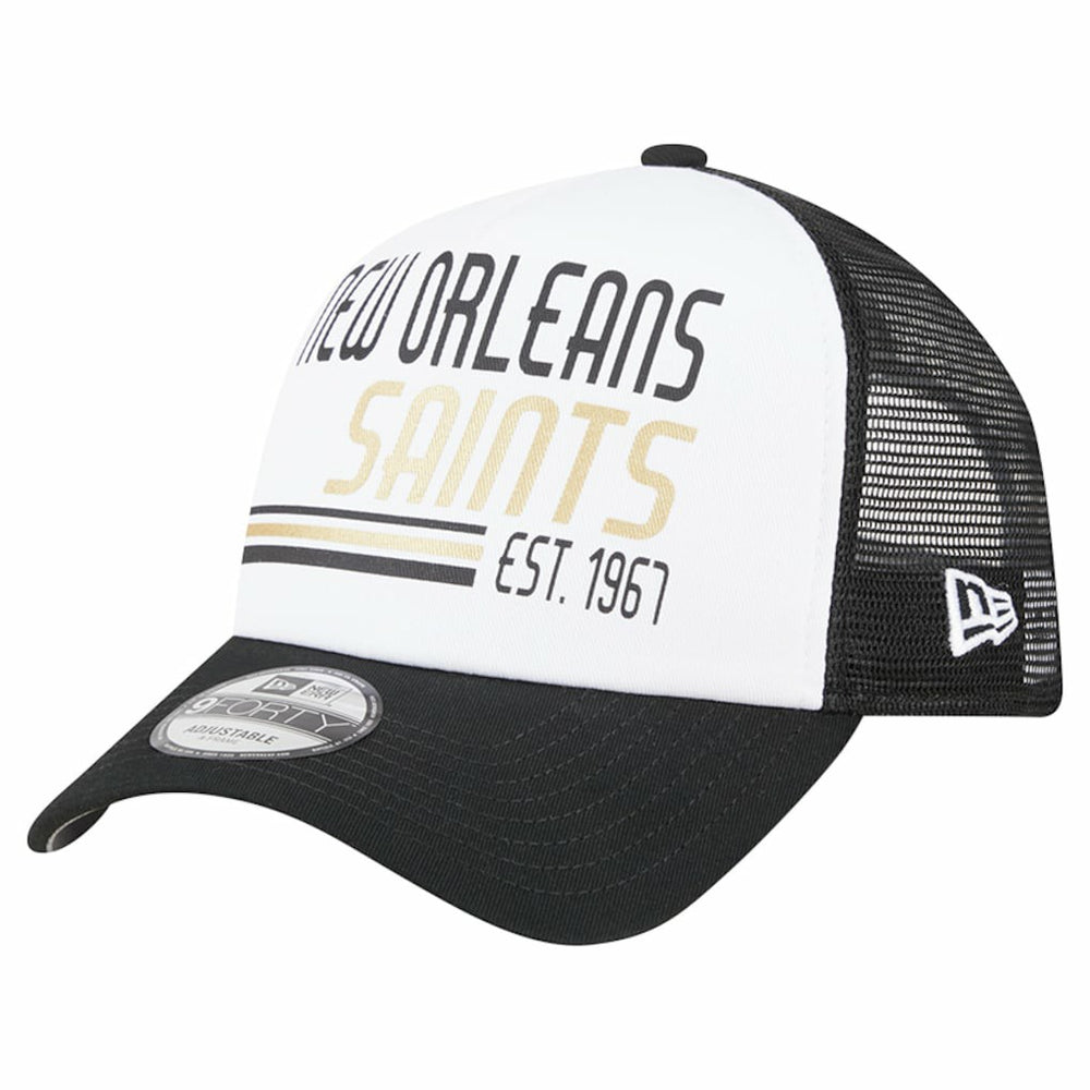 Stacked A-Frame Trucker 9FORTY Adjustable Hat - New Orleans Saints Hats