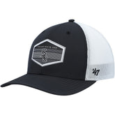 Black/White Chicago White Sox '47 Burgess Trucker Snapback Hat
