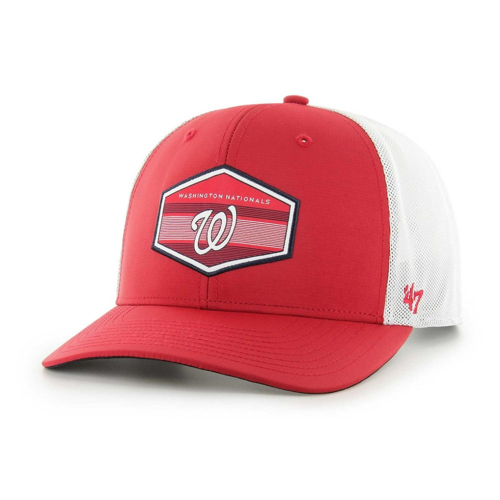 Red/White Washington Nationals '47 Burgess Trucker Snapback Hat