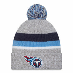 Cuffed Knit Hat with Pom - Tennessee Titans Hats