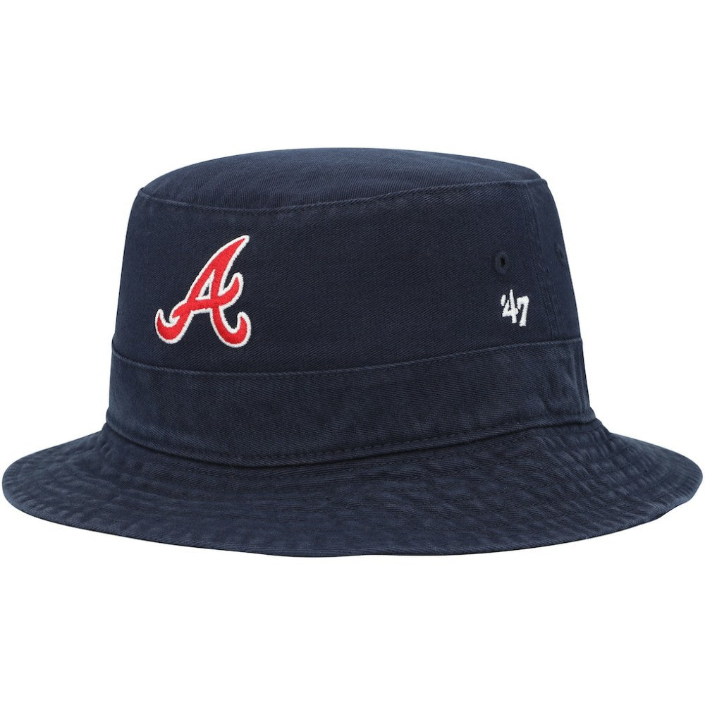 Navy Atlanta Braves '47 Primary Bucket Hat