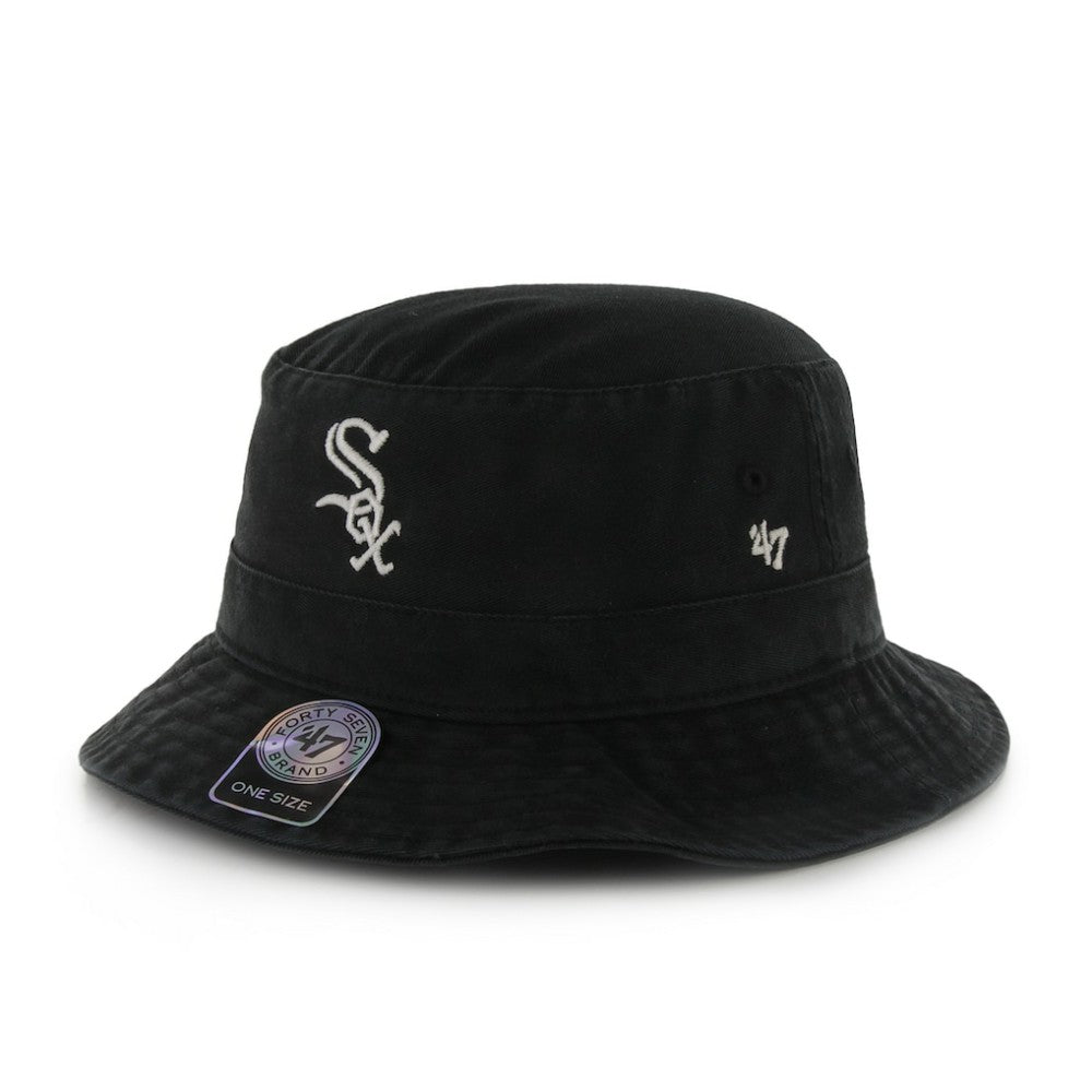 Black Chicago White Sox '47 Primary Bucket Hat