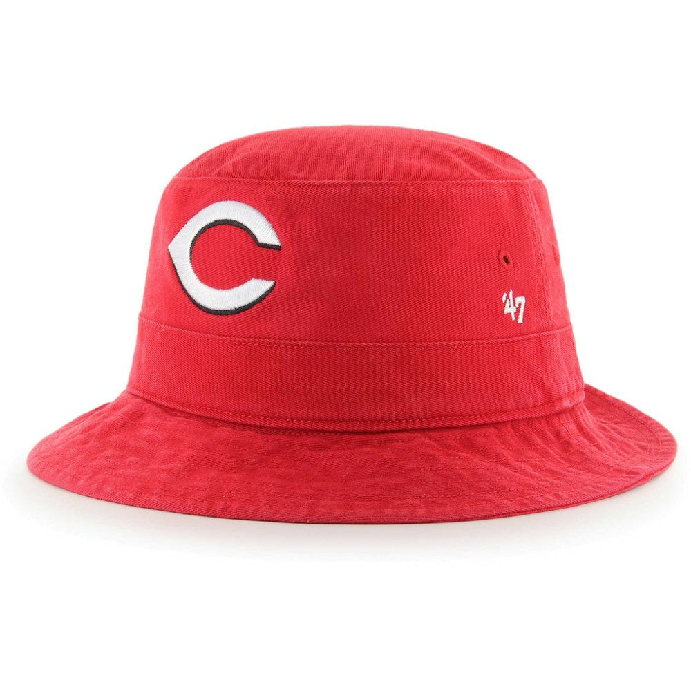 Red Cincinnati Reds '47 Primary Bucket Hat
