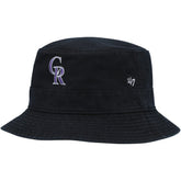 Black Colorado Rockies '47 Primary Bucket Hat