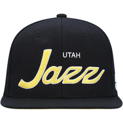 Mitchell & Ness Utah Jazz Hardwood Classics Script 2.0 Snapback Hat