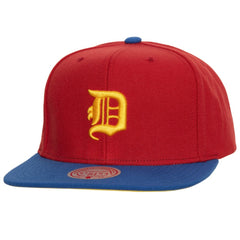 Red/Royal Detroit Tigers Mitchell & Ness Hometown Snapback Hat