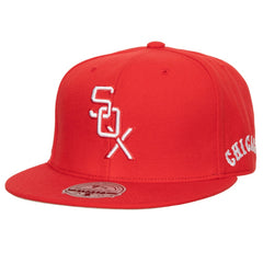 Red/ Chicago White Sox Mitchell & Ness Bases Loaded Fitted Hat