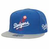 Royal/Gray Los Angeles Dodgers Mitchell & Ness Bases Loaded Fitted Hat