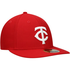 Scarlet Minnesota Twins New Era Low Profile 59FIFTY Fitted Hat