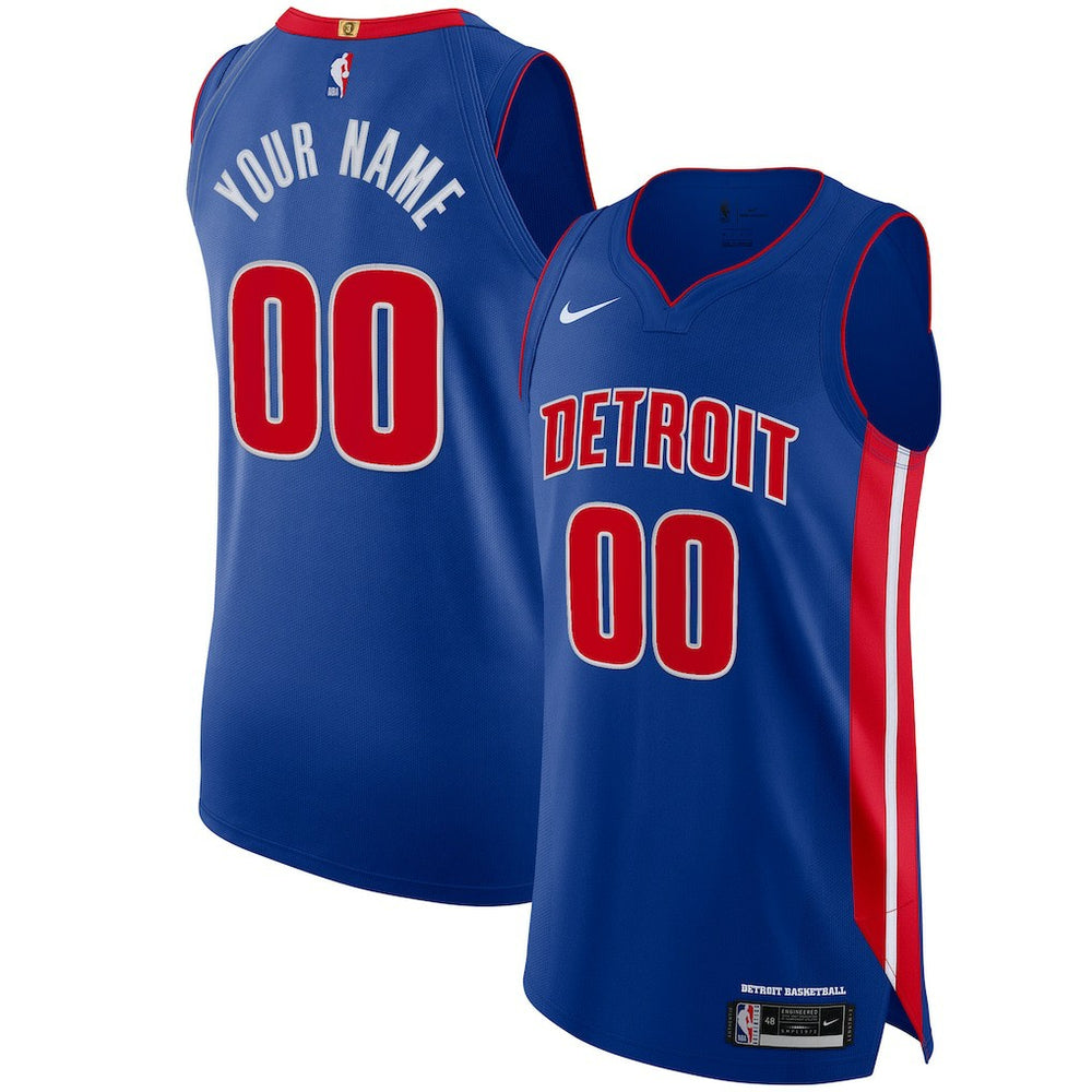 Nike Detroit Pistons Authentic Custom Jersey Blue sale