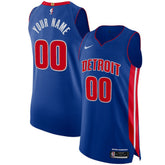 Nike Detroit Pistons Authentic Custom Jersey Blue sale