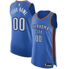 Nike Oklahoma City Thunder Authentic Custom Jersey Blue