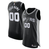 Nike San Antonio Spurs Authentic Custom Jersey Black