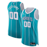 Charlotte Hornets Jordan Brand 2020/21 Authentic Custom Jersey Teal