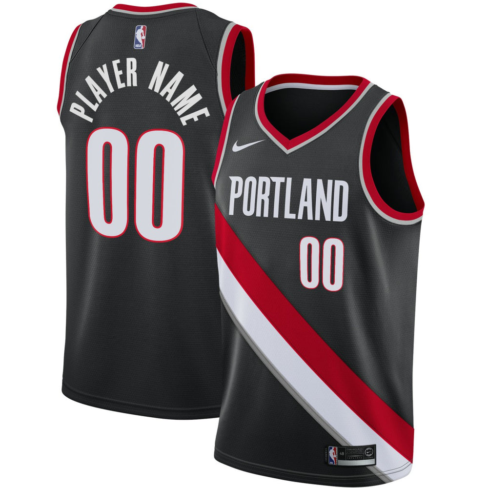 Nike Portland Trail Blazers Swingman Custom Jersey Black