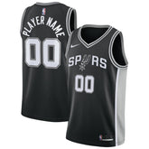 Nike San Antonio Spurs Swingman Custom Jersey Black