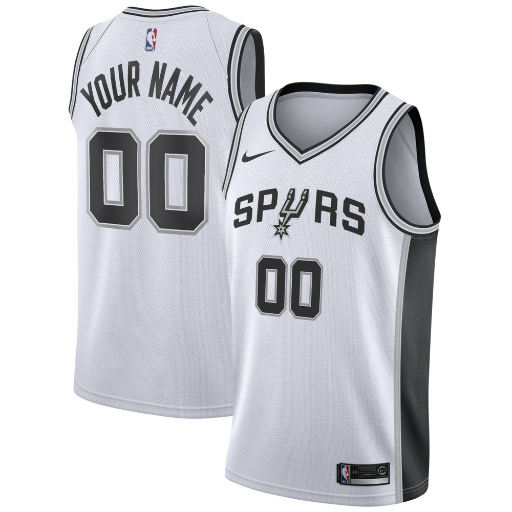 Nike San Antonio Spurs Custom Swingman Jersey White