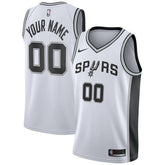 Nike San Antonio Spurs Custom Swingman Jersey White