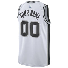 Nike San Antonio Spurs Custom Swingman Jersey White