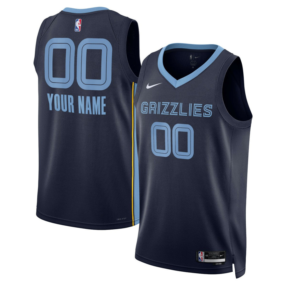 Nike Memphis Grizzlies Unisex Swingman Custom Jersey Navy